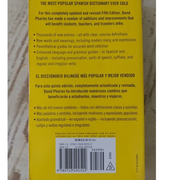 Th University of Chicago Spanish-English Dictionary Student Edition - Picture 2 of 4